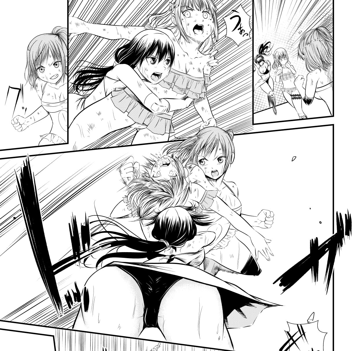 学校で女子プロレス! 全員失神失禁 バトルロイヤルデスマッチ編