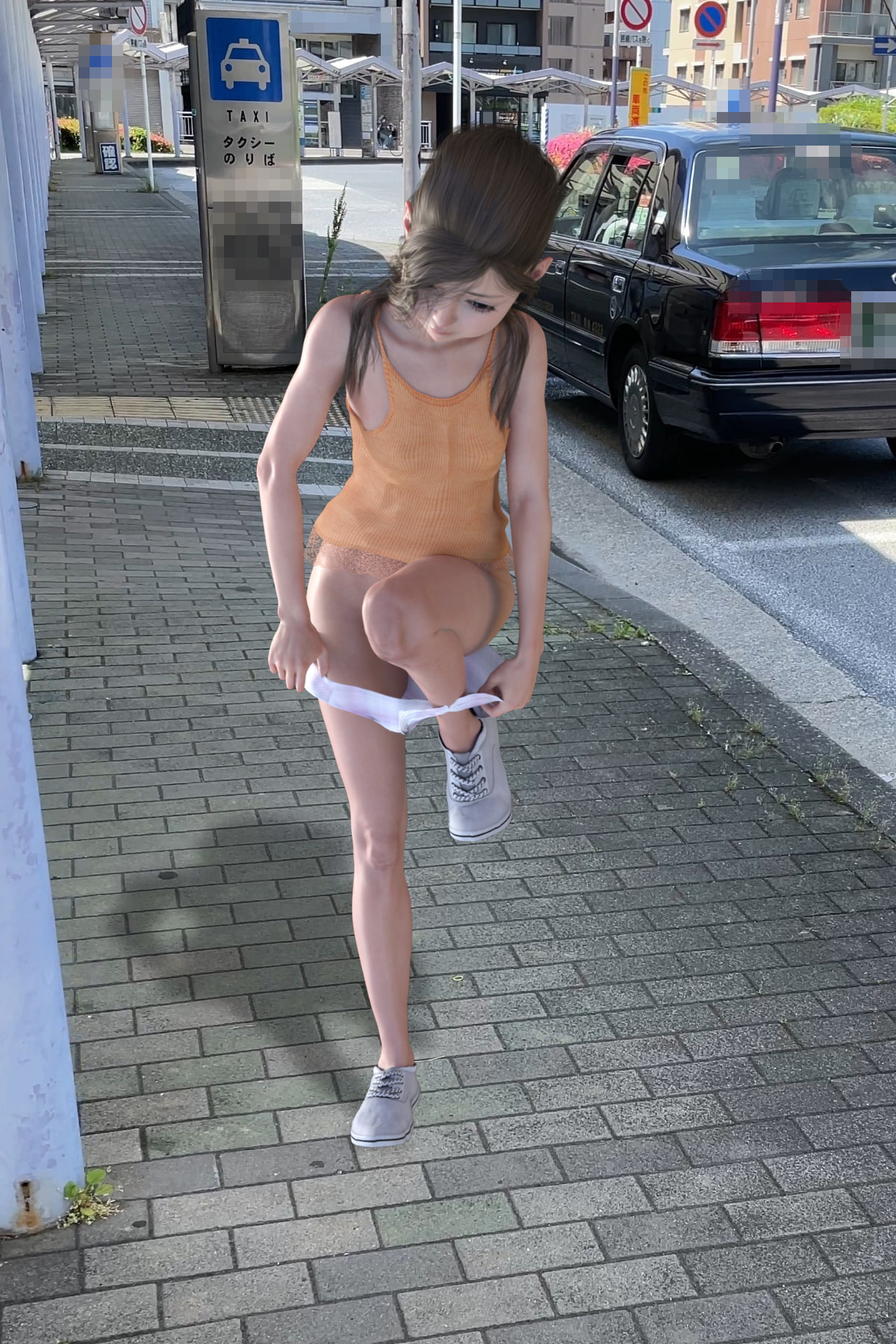 露出少女のお遊び03 あや