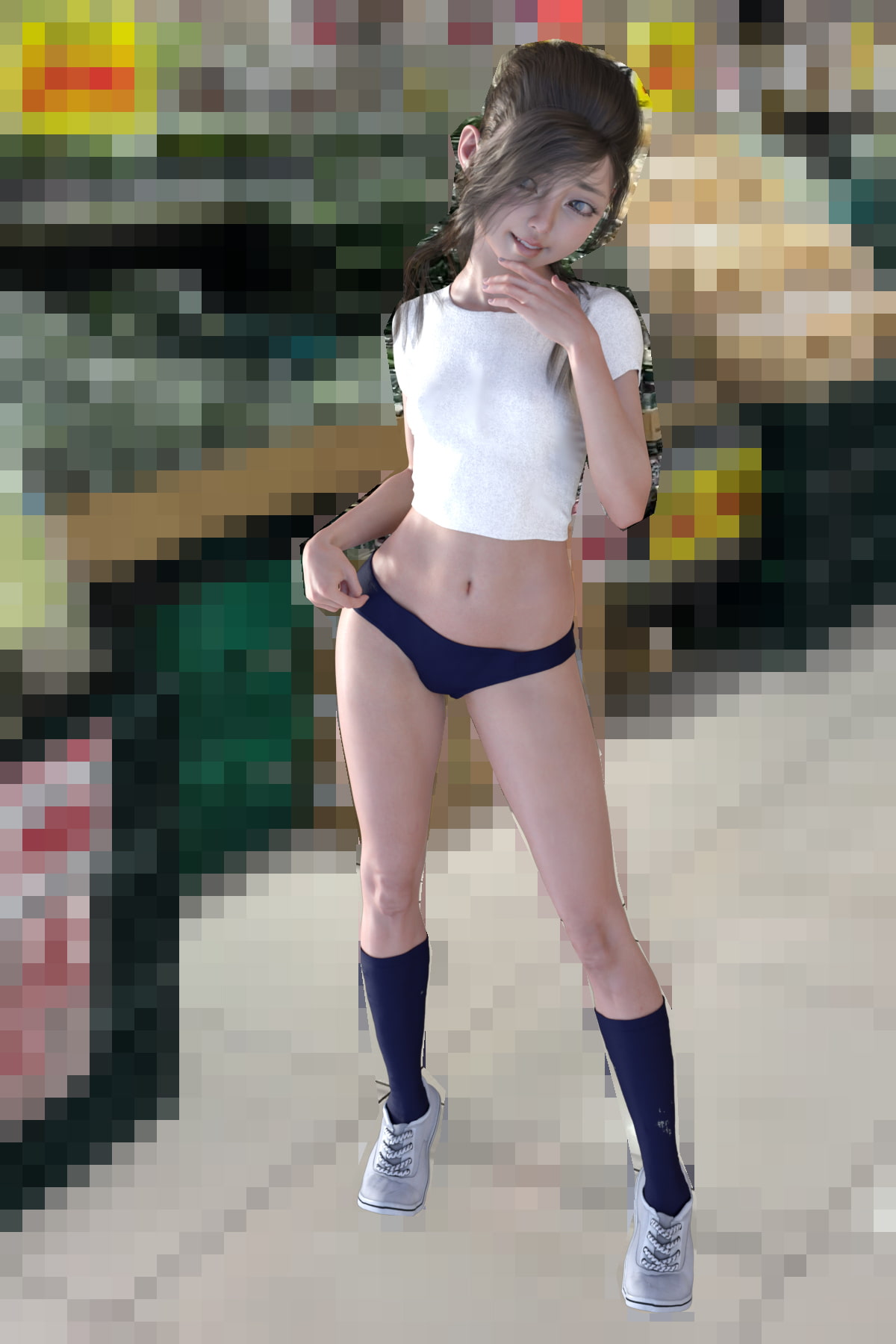 露出少女のお遊び03 あや