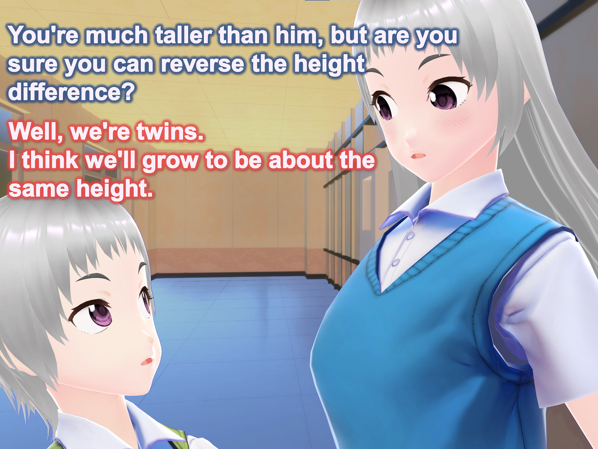 Outgrowing only girls, Overtake boys, Growth sound in twins