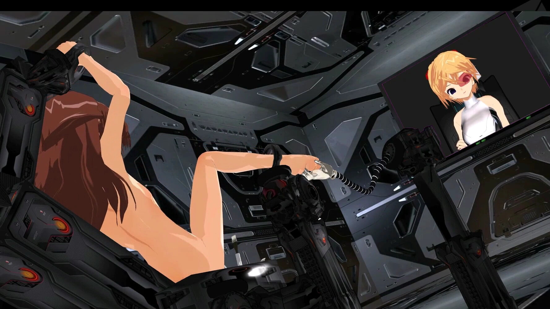 銀河警察アイ外伝～ 足裏くすぐり ハケ水車装置 クンニ機械姦