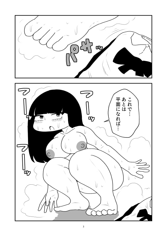 冷やし平面化のマンガ
