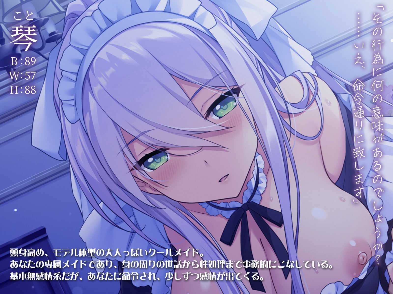 事務的性処理クールメイドの恋人調教