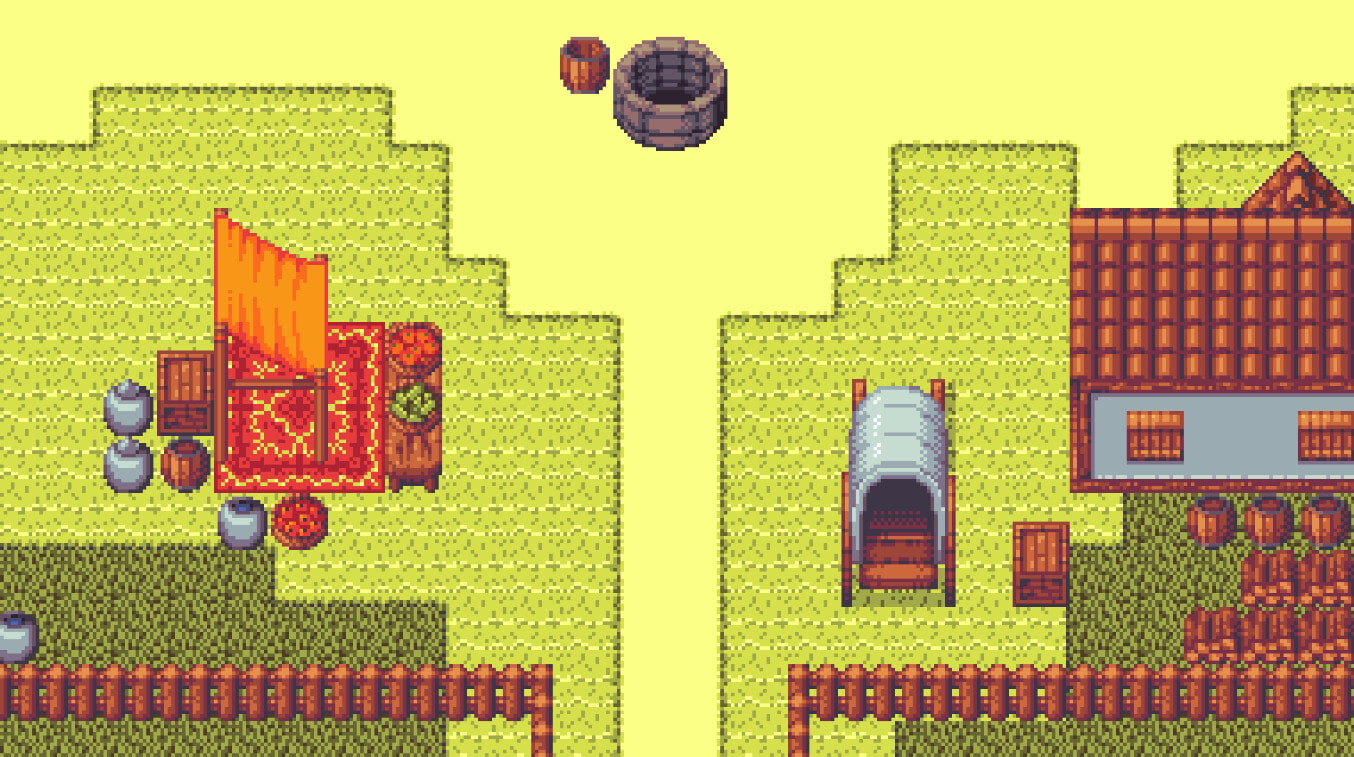 レトロゲーム風ダンジョン・町 マップチップ素材集