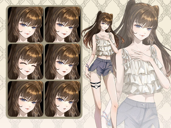 常服少女の立ち絵