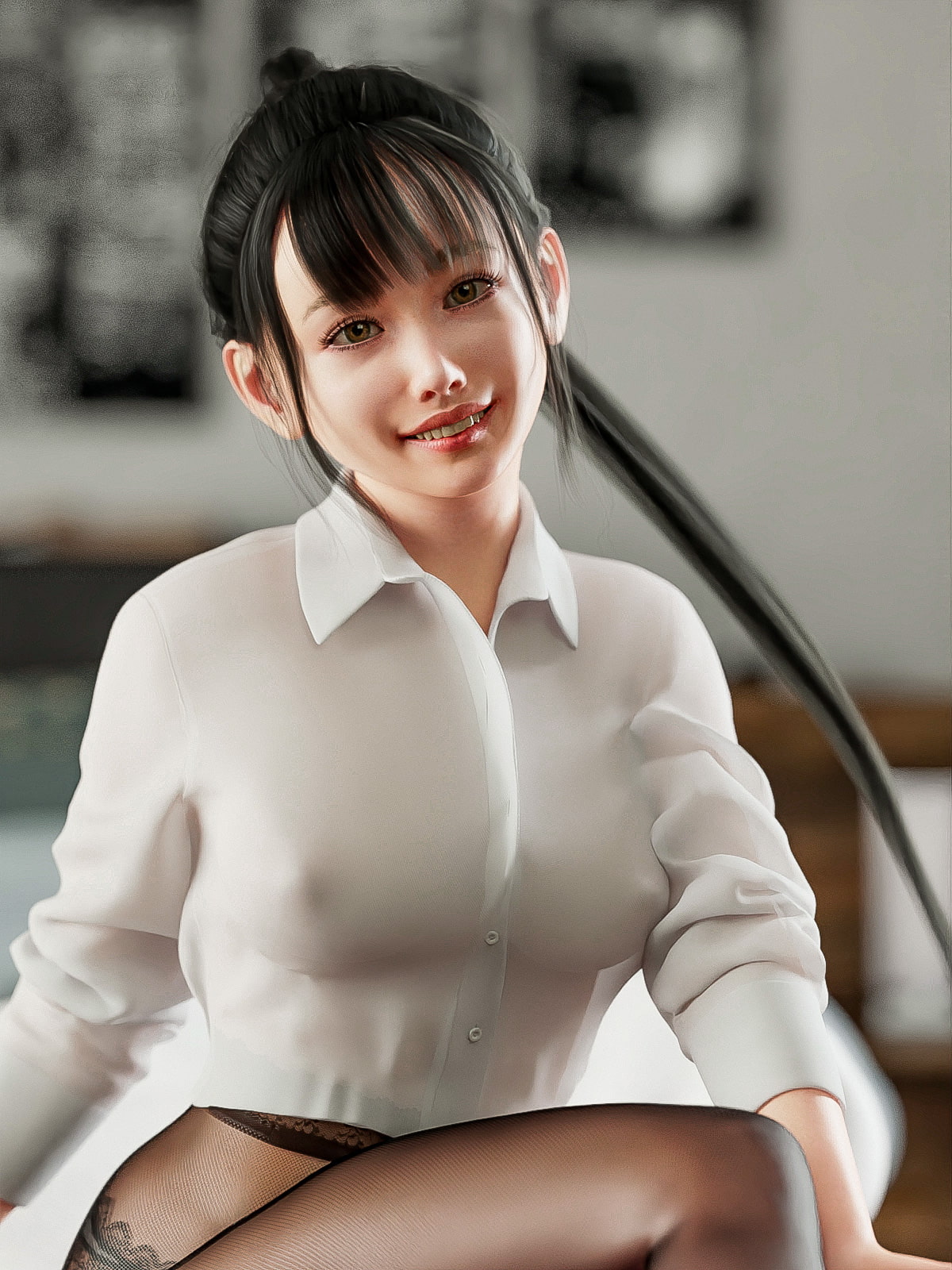 タイツ越しのパンツ11