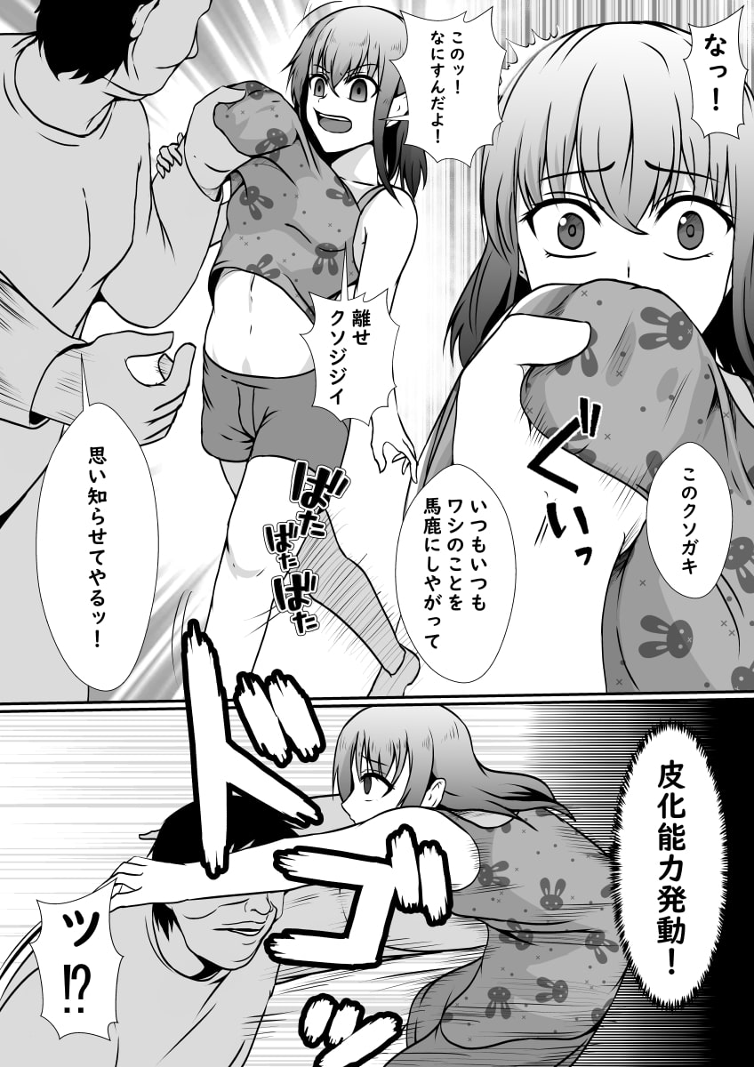 皮化魔獣の力を借りて魔法少女になりました
