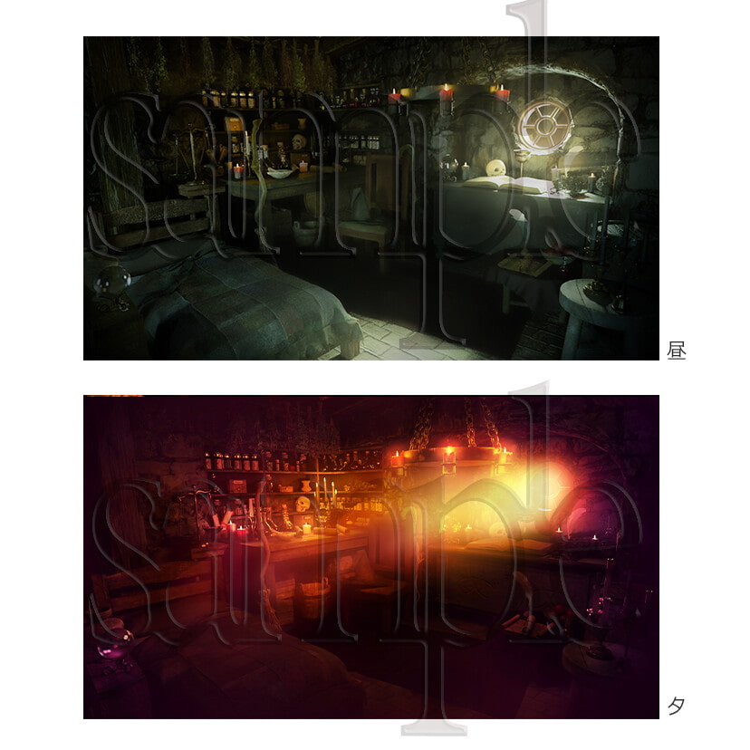 ファンタジー背景画像[魔女の隠れ家]