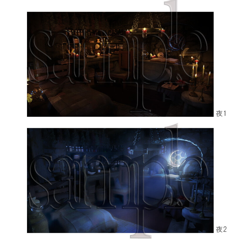 ファンタジー背景画像[魔女の隠れ家]