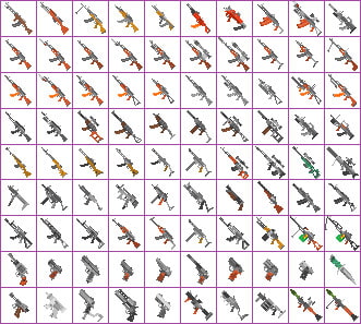 〈ドット絵〉32x32銃アイコン詰め合わせ(ソ連・ロシア系)