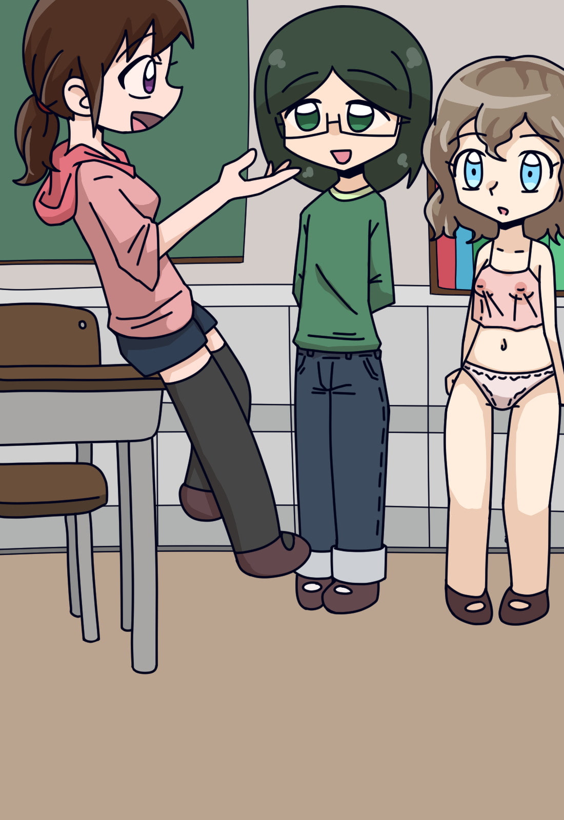 どこでもおしっこする世界