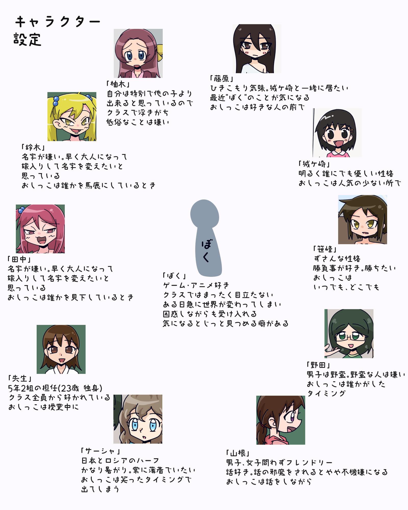 どこでもおしっこする世界