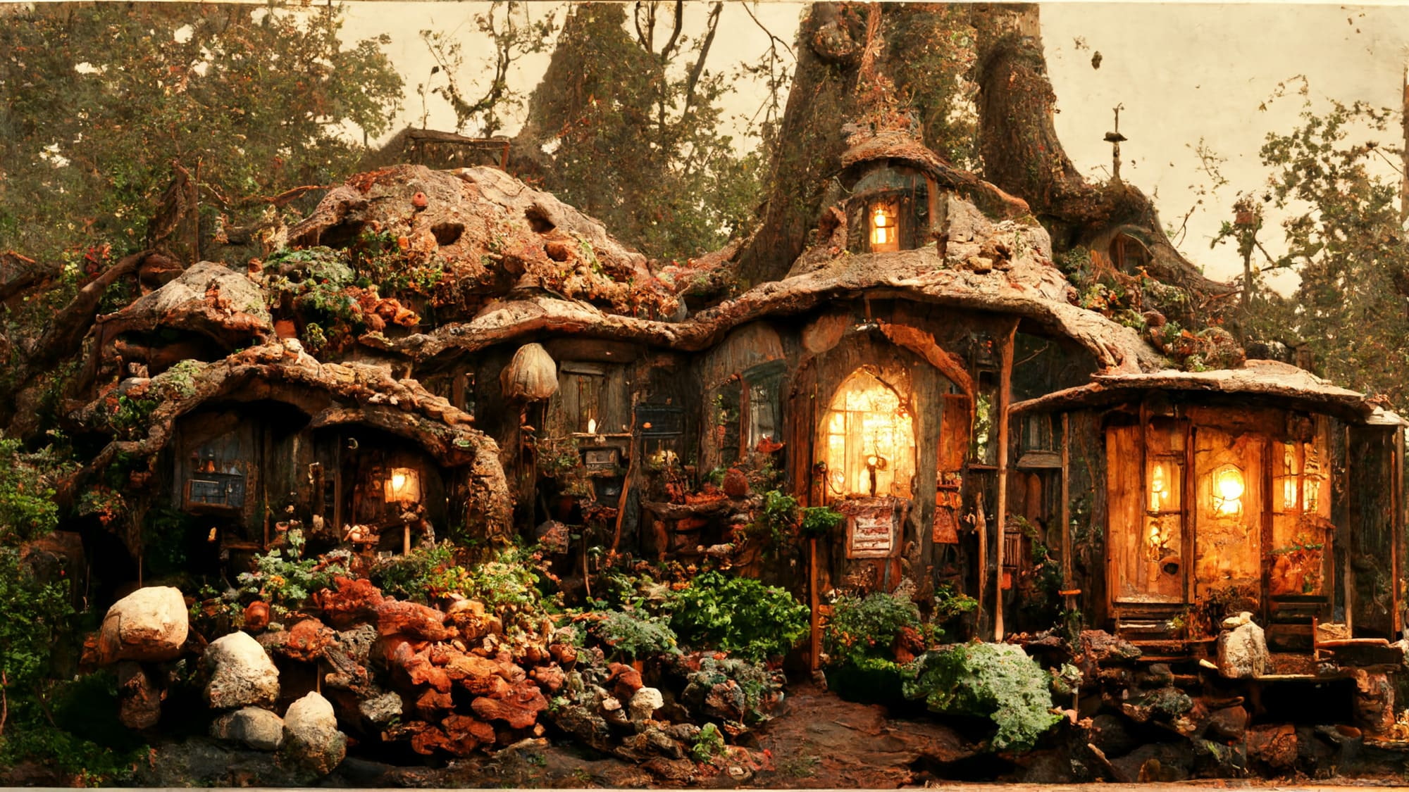 ファンタジー系2Dのリアル背景パック(画像100枚)