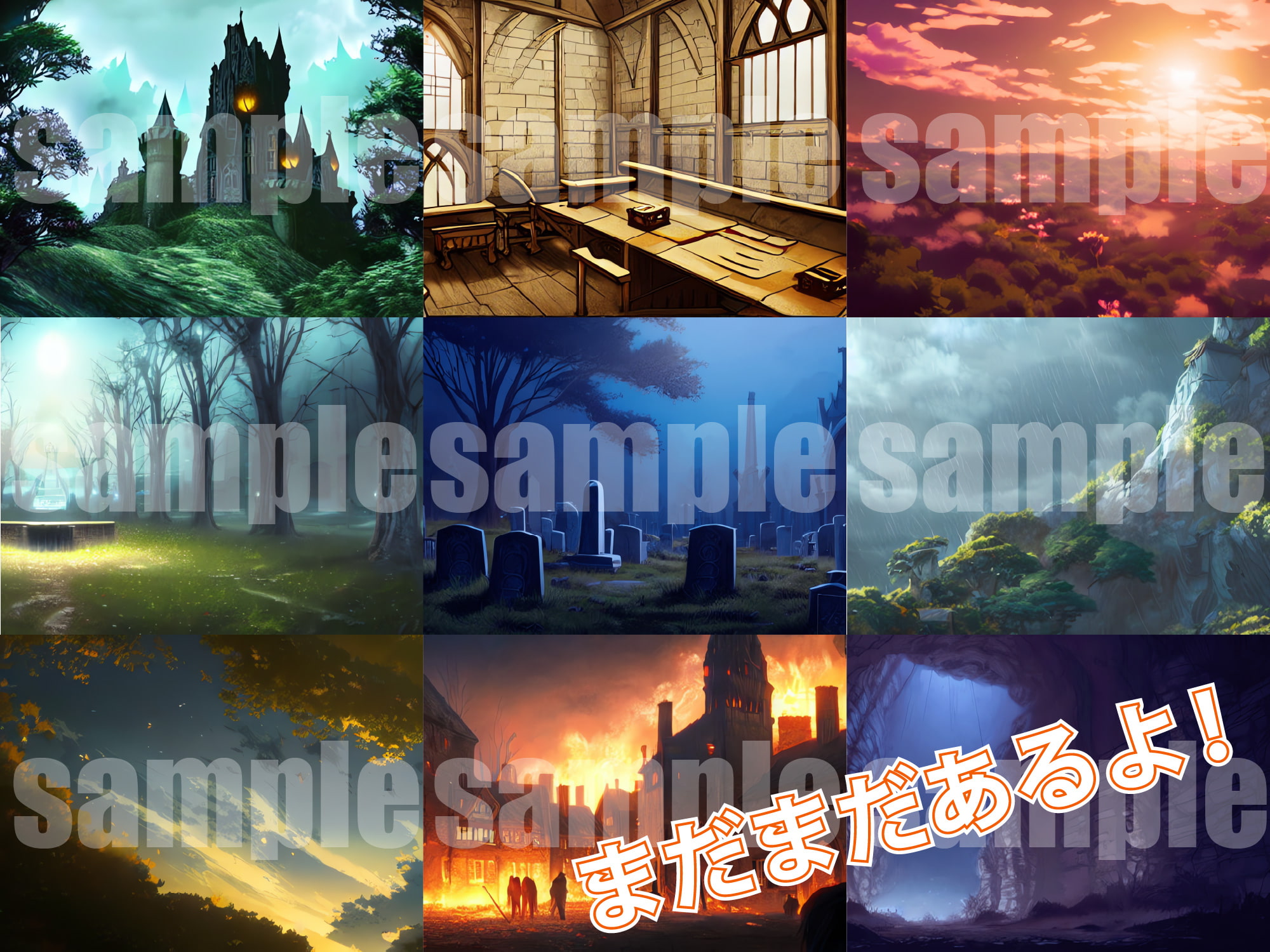 AI背景素材集『ファンタジー背景編 エクストラ』