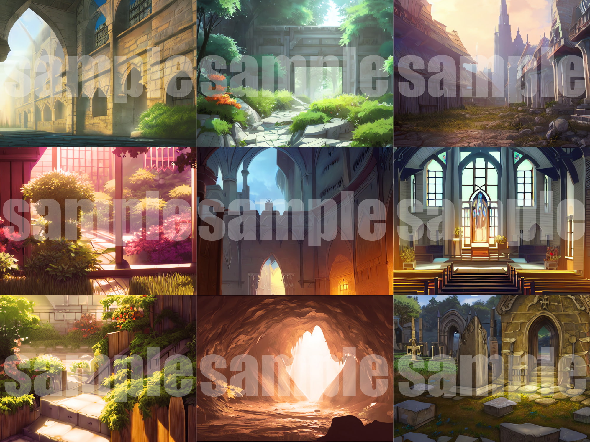 AI背景素材集『ファンタジー背景編 エクストラ』