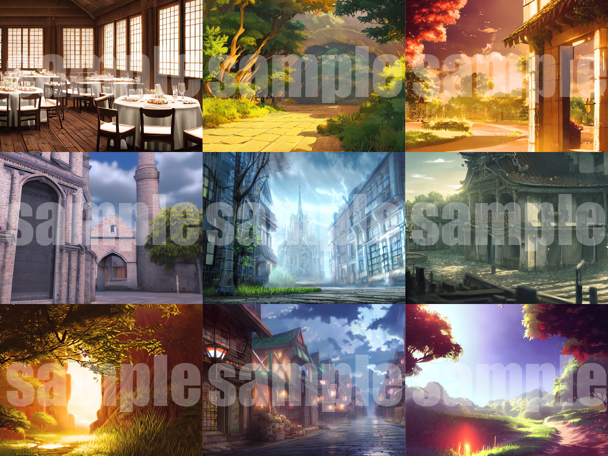 AI背景素材集『ファンタジー背景編 エクストラ』