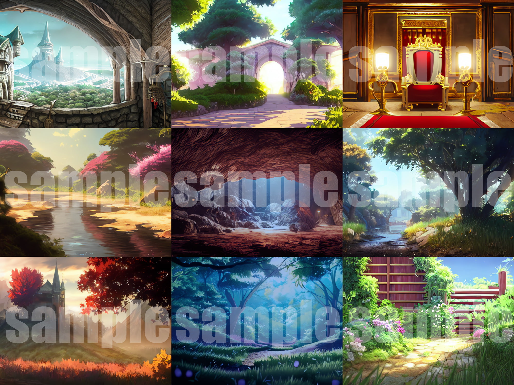 AI背景素材集『ファンタジー背景編 エクストラ』