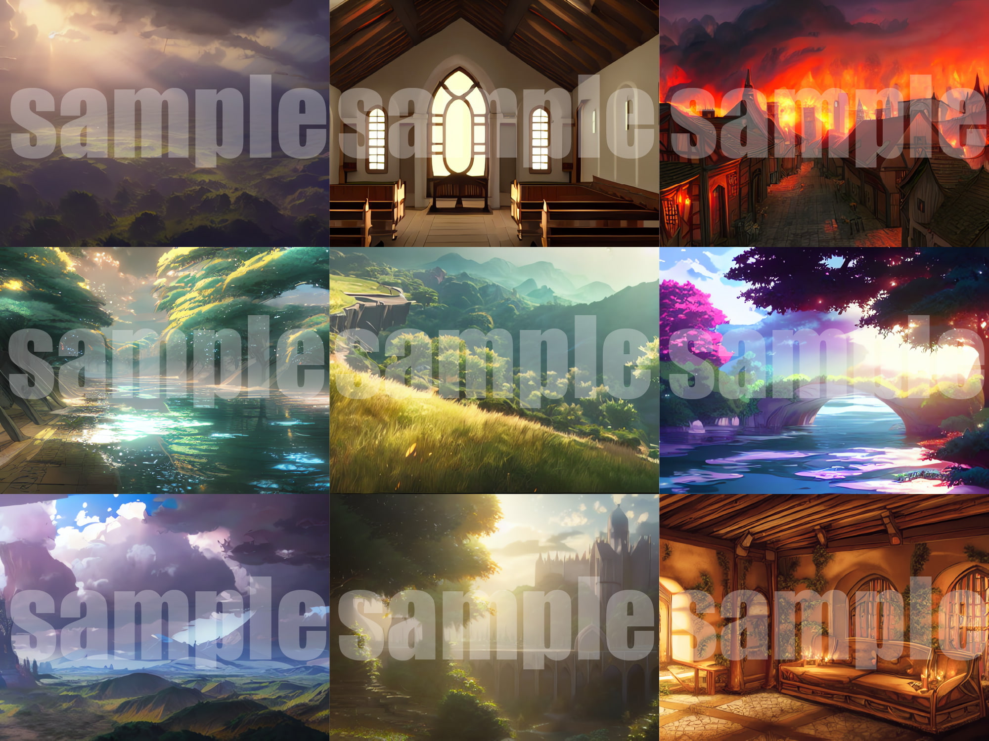 AI背景素材集『ファンタジー背景編 エクストラ』