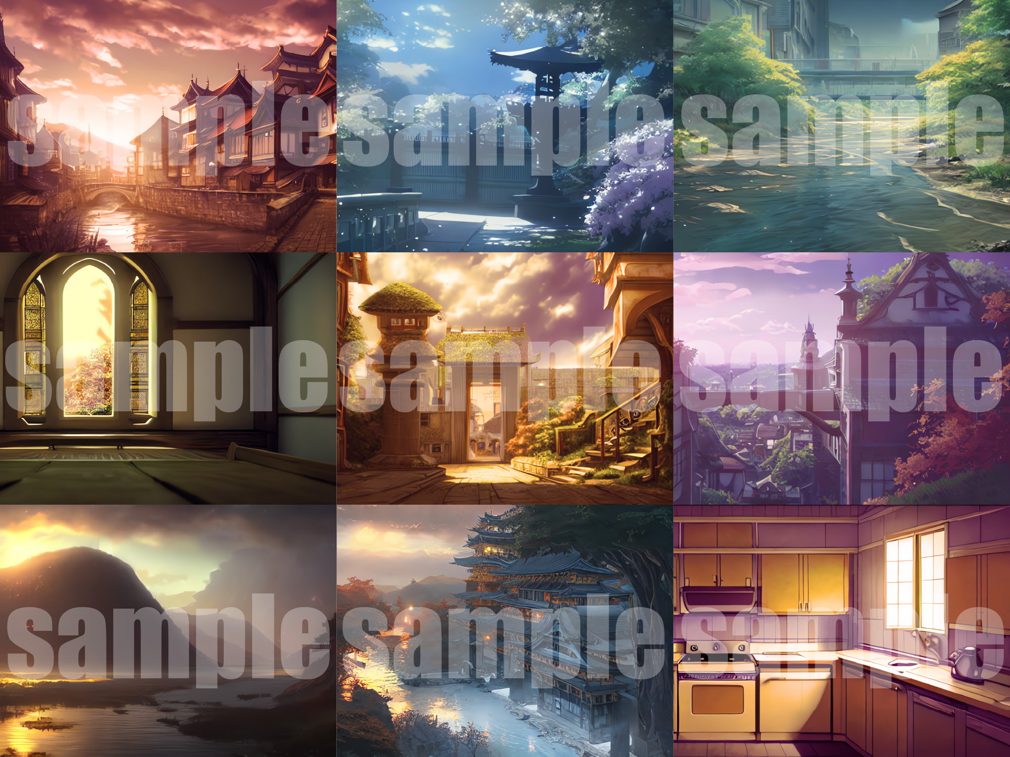 AI背景素材集『現代背景編』