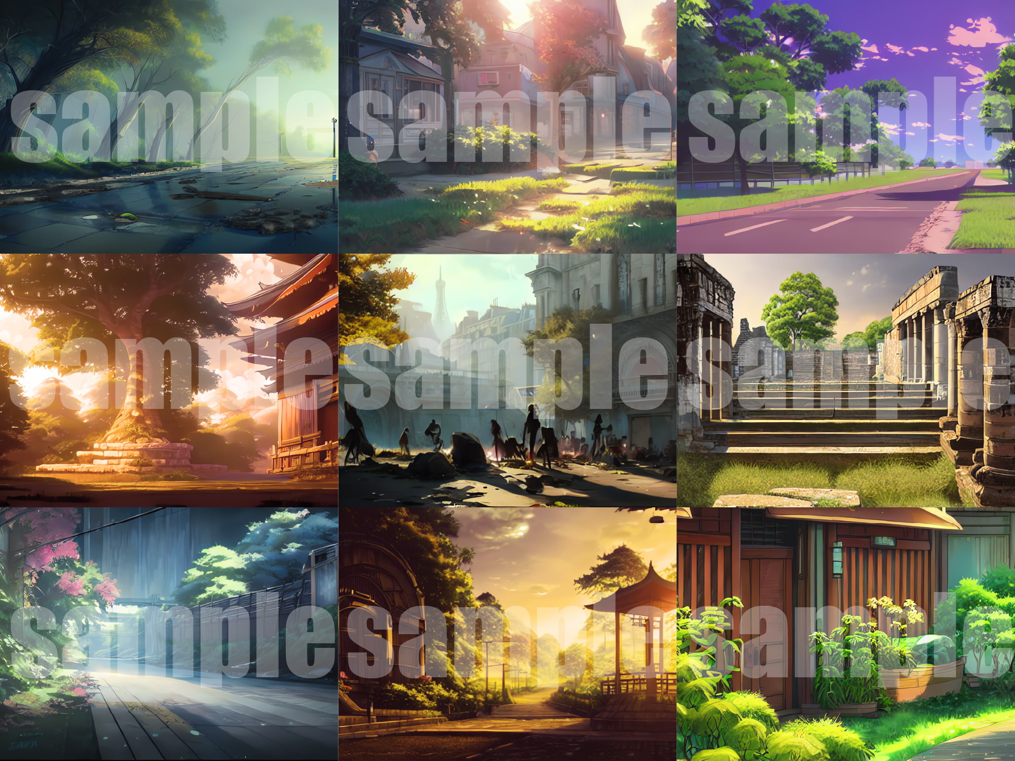 AI背景素材集『現代背景編』