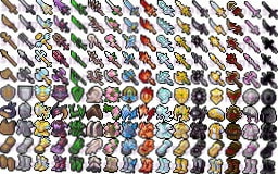 【ドット絵】武器と防具素材(16×16)と(24×24)と(32×32)