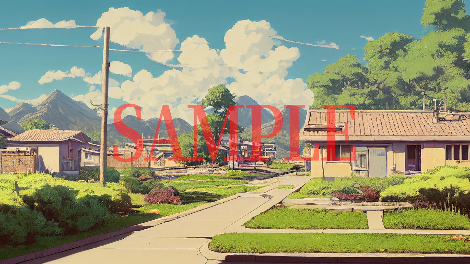 2D背景CG素材集-田舎1(14枚)