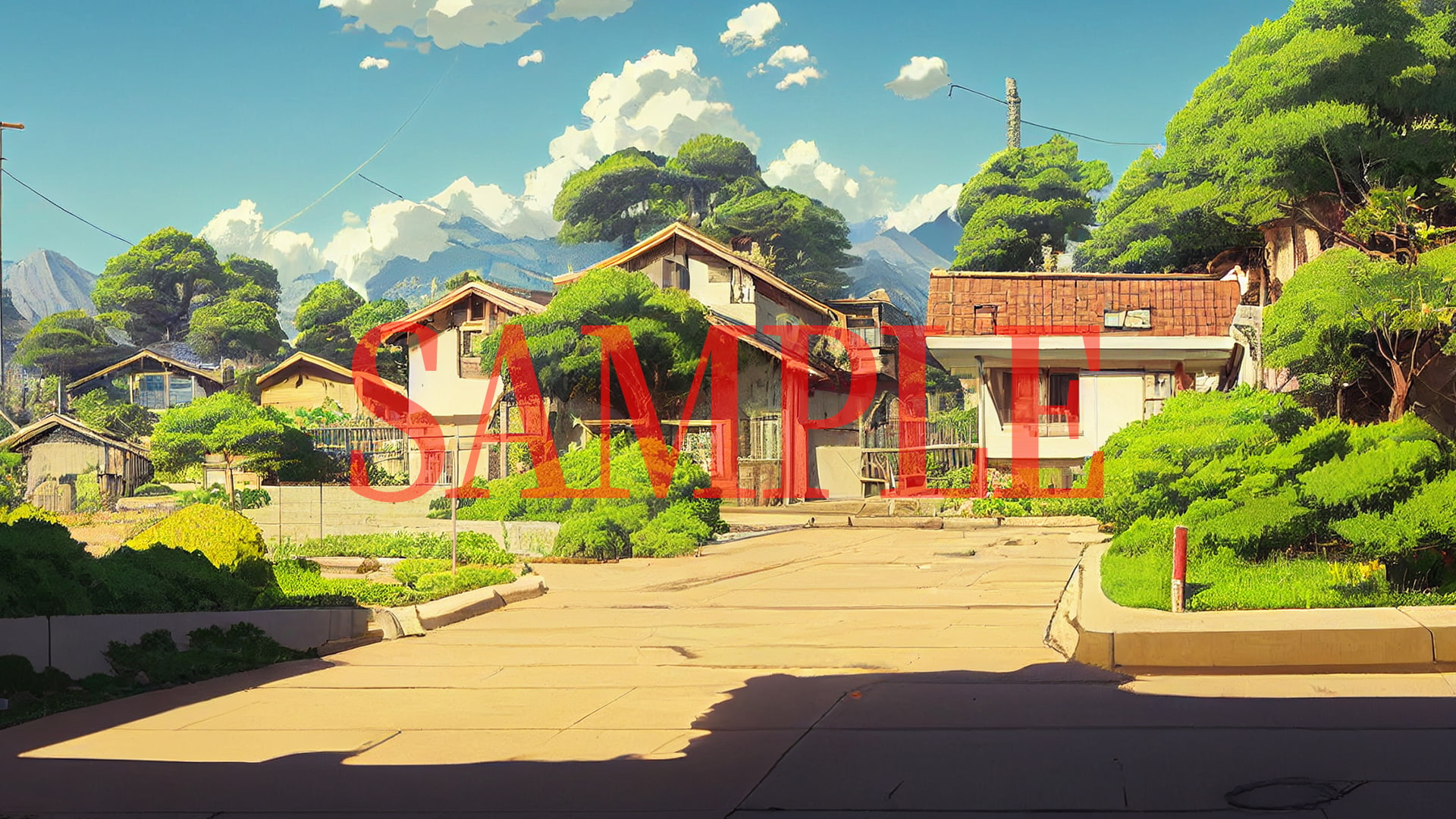 2D背景CG素材集-田舎1(14枚)