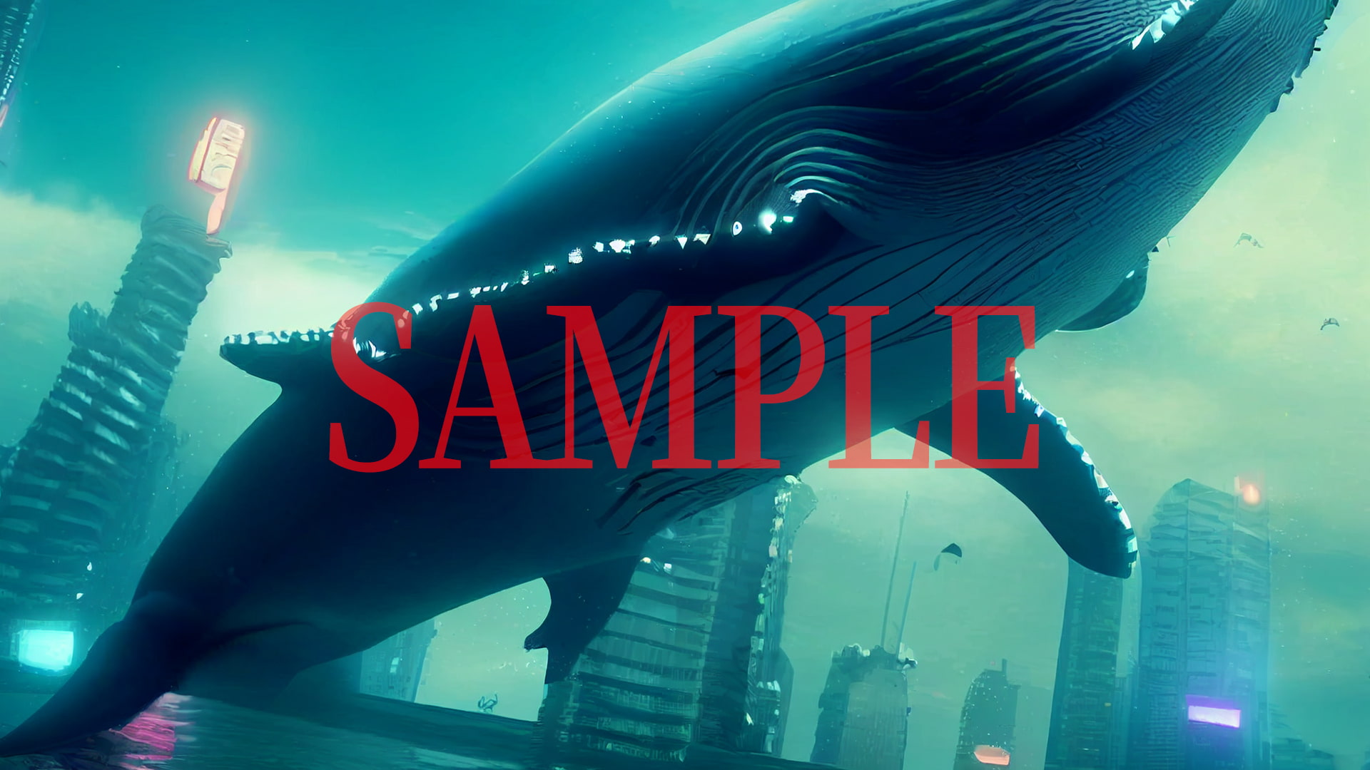 2D背景CG素材集-未来の海の世界1(10枚)