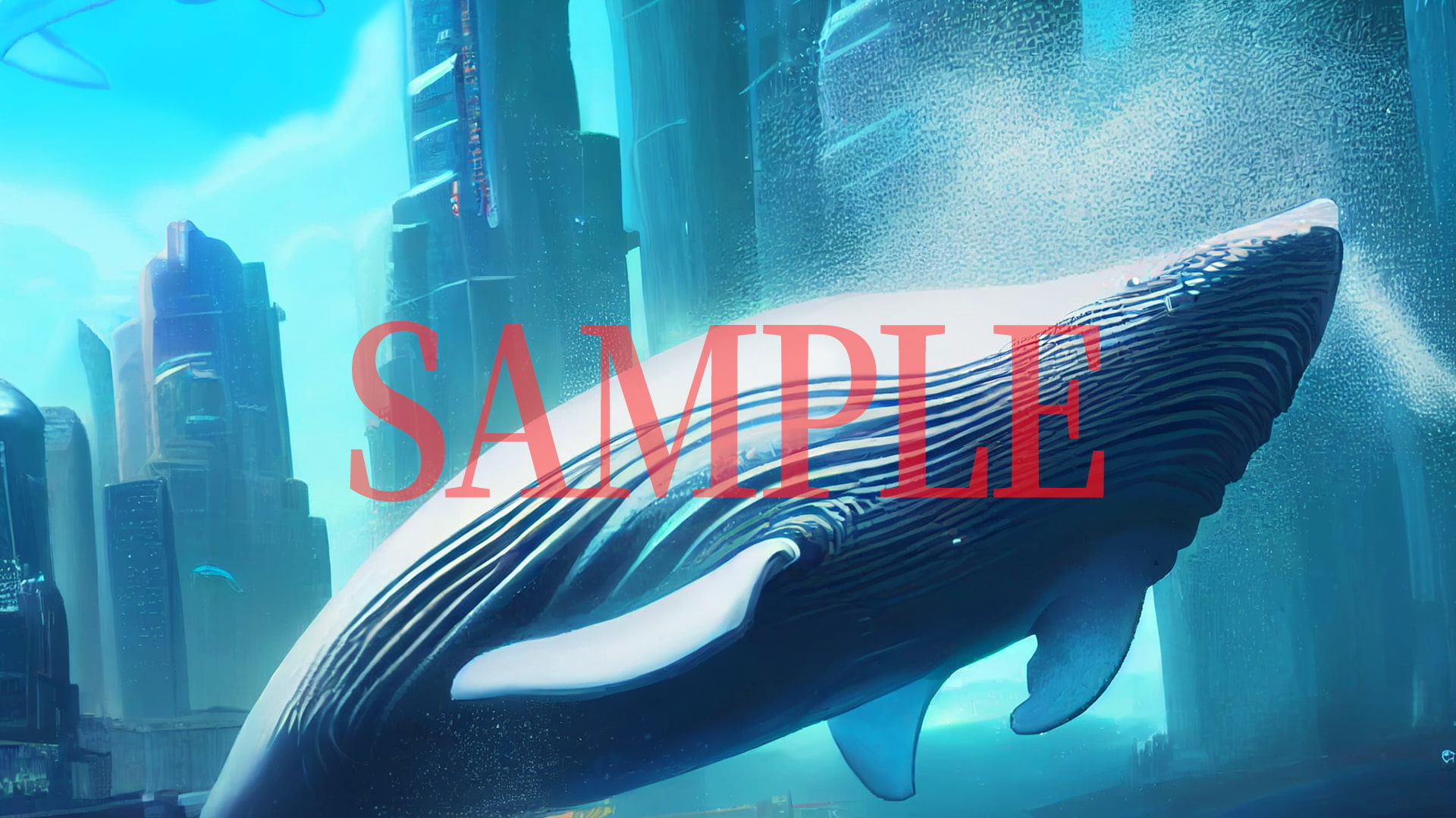 2D背景CG素材集-未来の海の世界1(10枚)