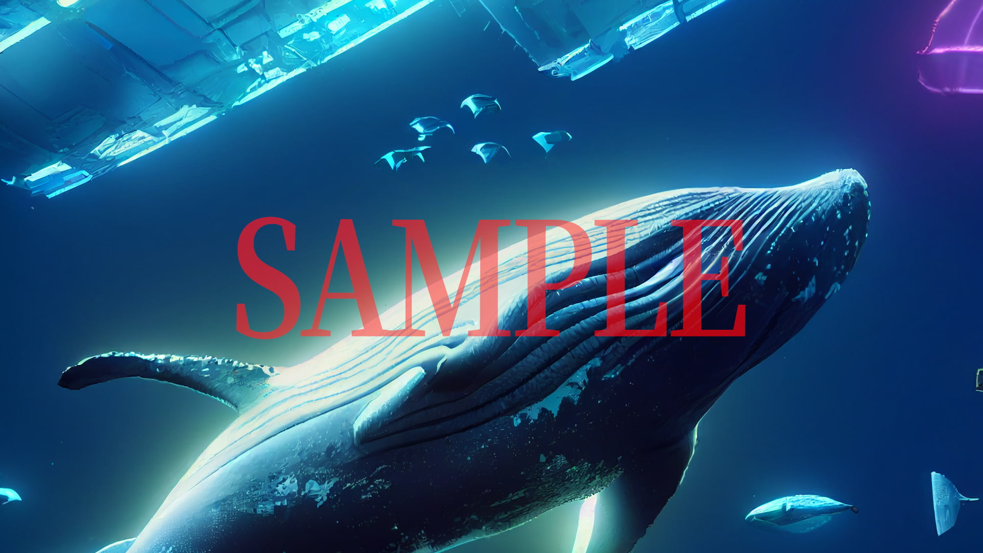 2D背景CG素材集-未来の海の世界2(15枚)