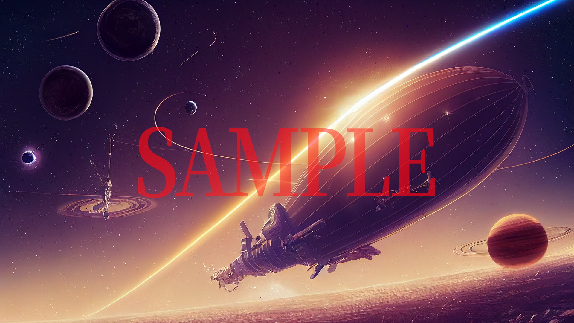 2D背景CG素材集-宇宙船1(12枚)