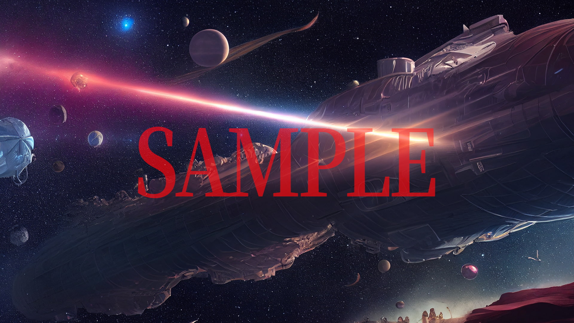 2D背景CG素材集-宇宙船1(12枚)