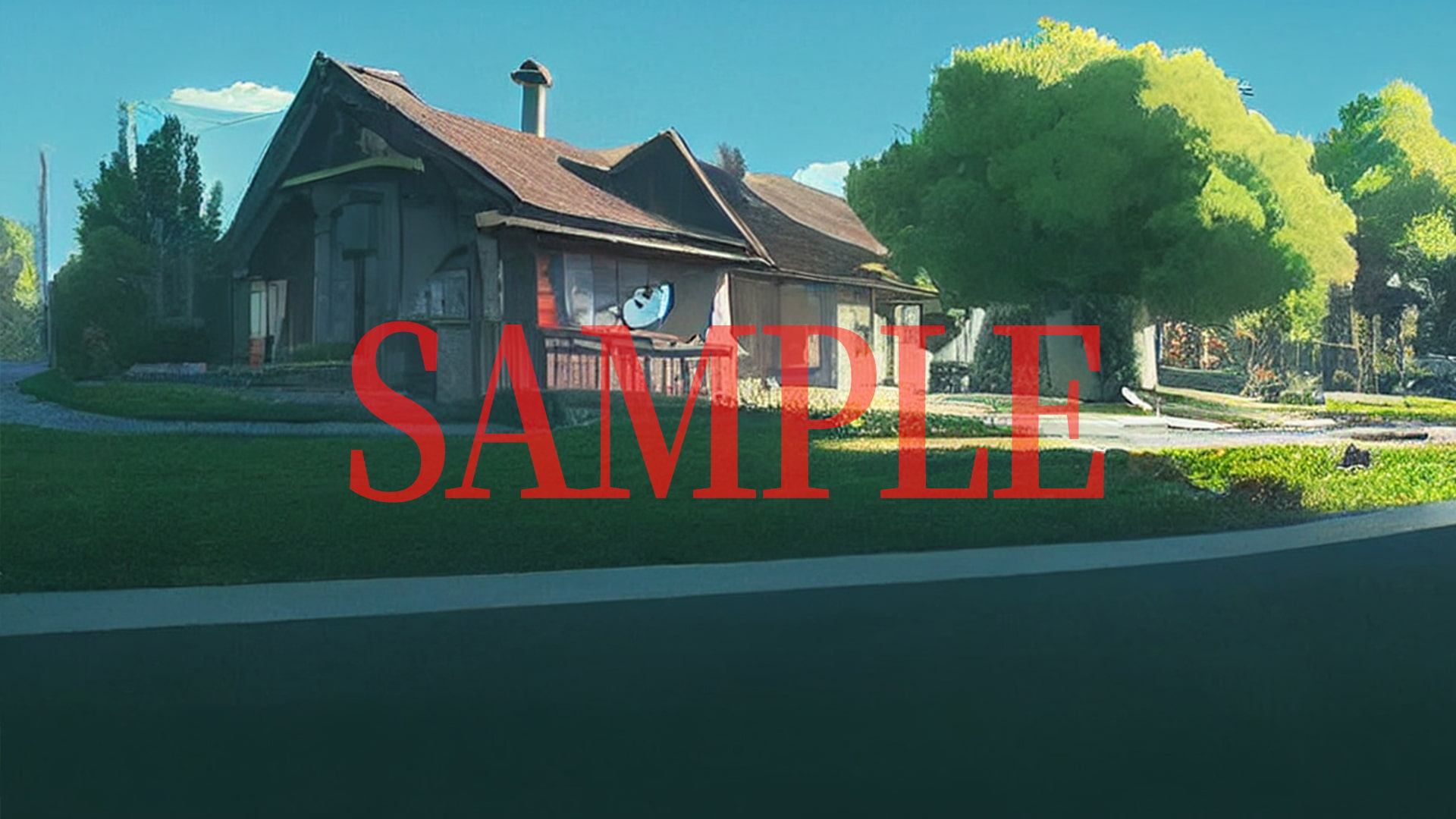 2D背景CG素材集-田舎の街1(10枚)