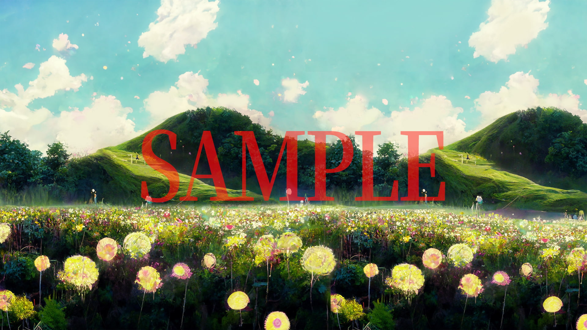 2D背景CG素材集-自然の森1(32枚)