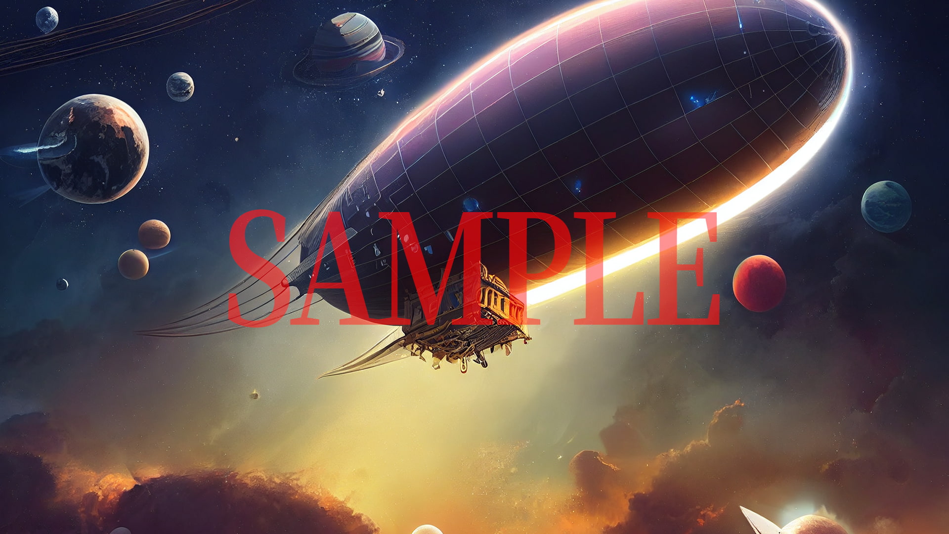 2D背景CG素材集-宇宙船2(10枚)