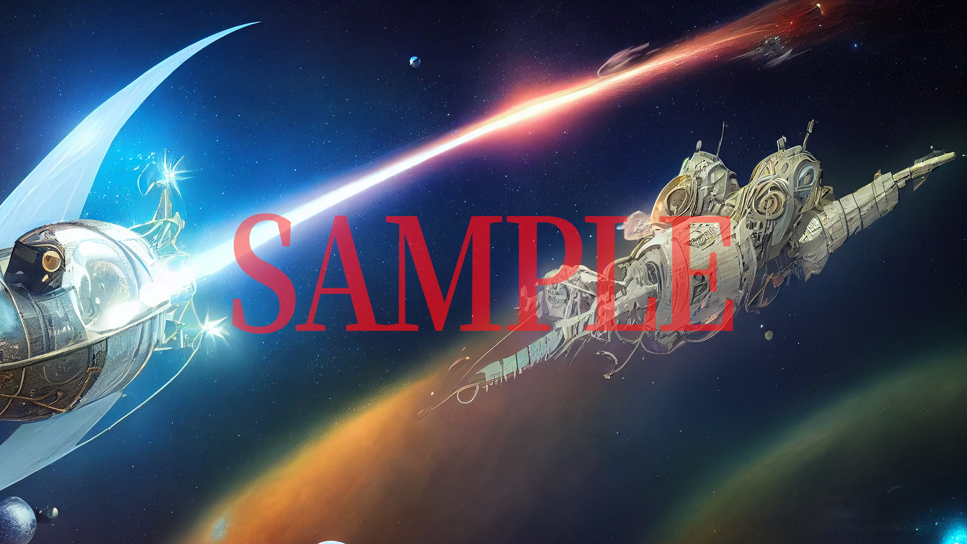 2D背景CG素材集-宇宙船3(10枚)