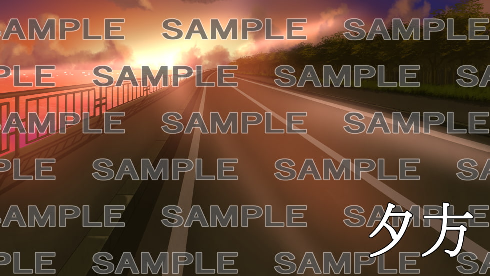 【背景素材】海岸沿いの道