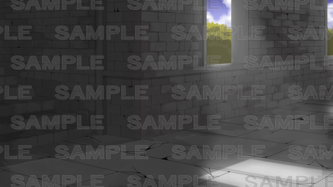 【背景素材No.3】古城廊下1