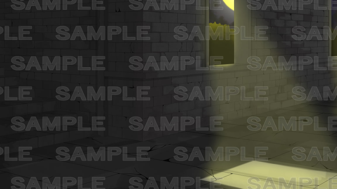 【背景素材No.3】古城廊下1