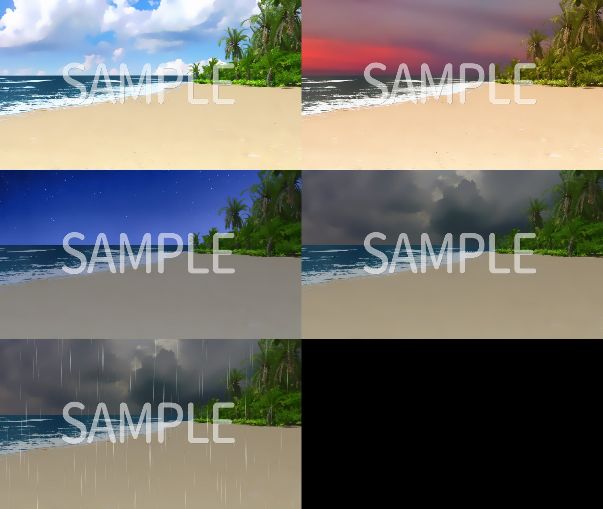 背景イラスト素材集 海