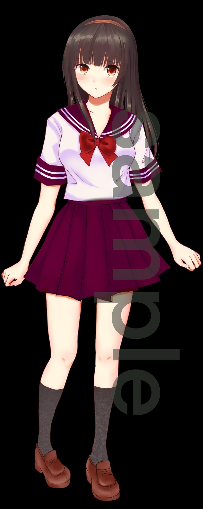 制服の女の子立ち絵31