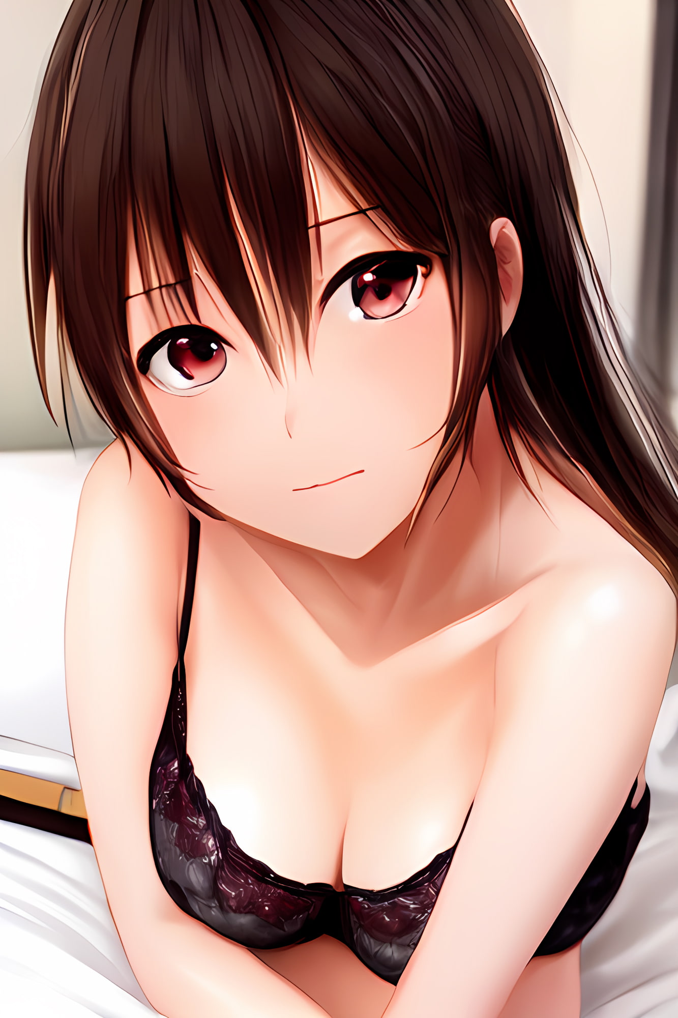 下着姿の女の子がえっちな顔であなたに迫ってくるCG集