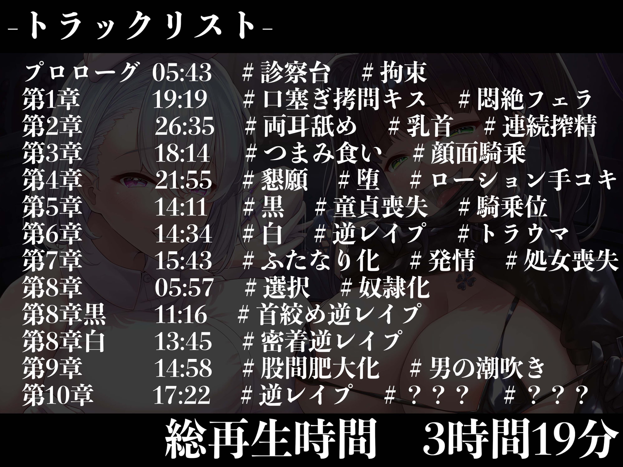 【逆レイプ】【オホ声】【連続射精】マッドナースの搾精実験〜敵組織の悪のナースに捕まった貴方は一日中連続搾精で快楽実験のモルモットにされる〜