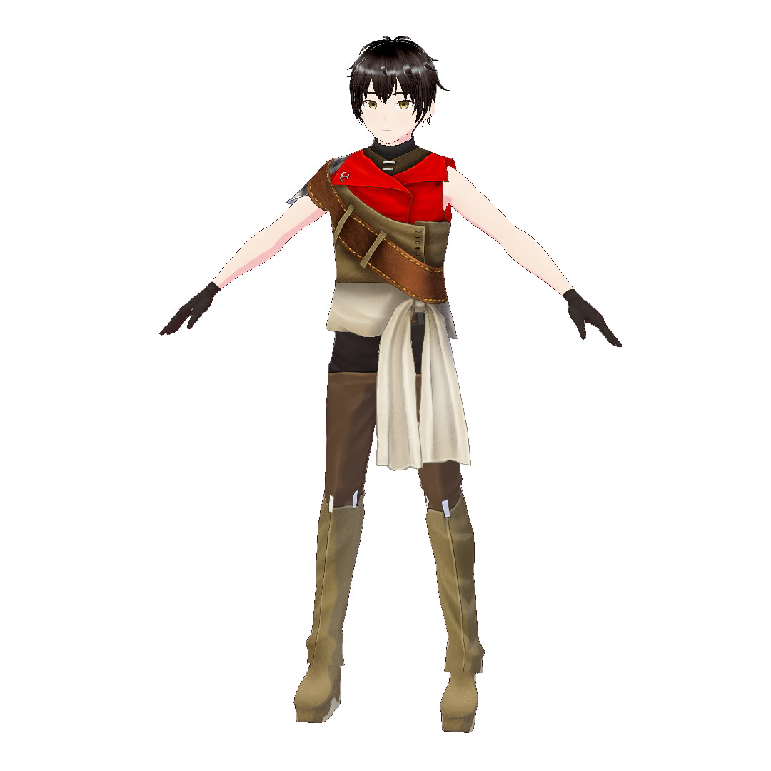 [VRoid]旅人の革衣[テクスチャ]