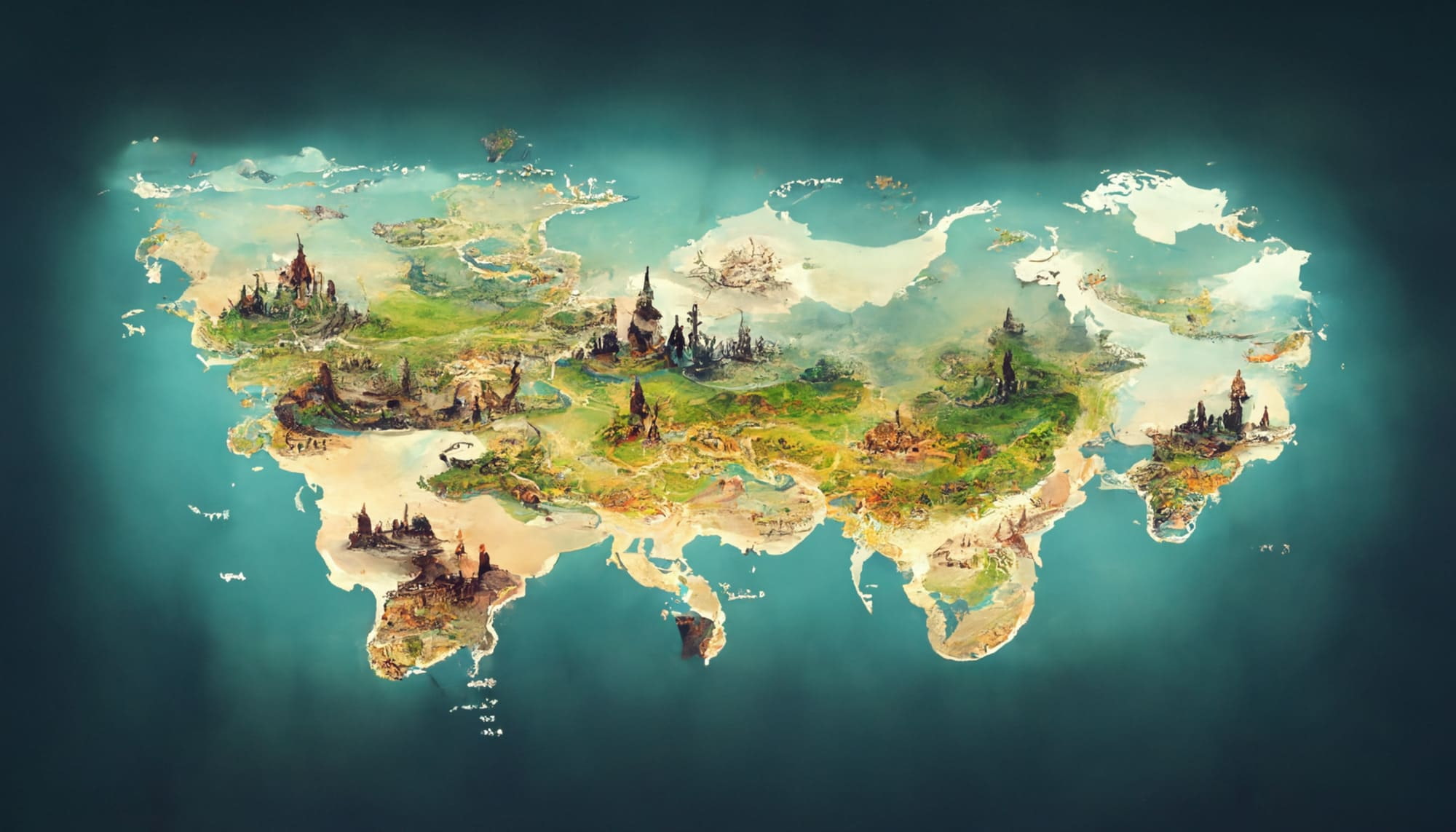 色々なタイプの地図(マップ)素材パック(画像100枚)