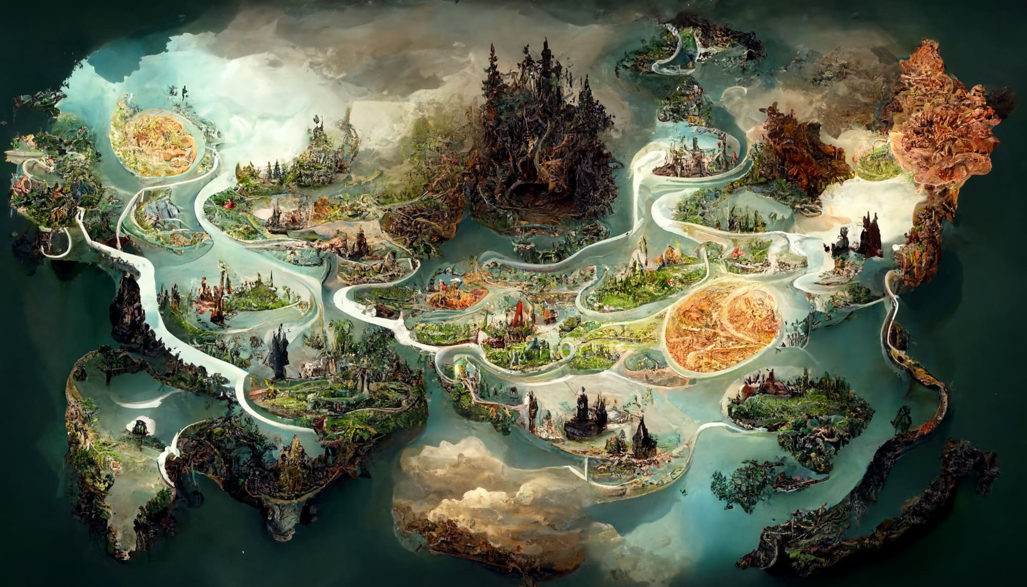 色々なタイプの地図(マップ)素材パック(画像100枚)