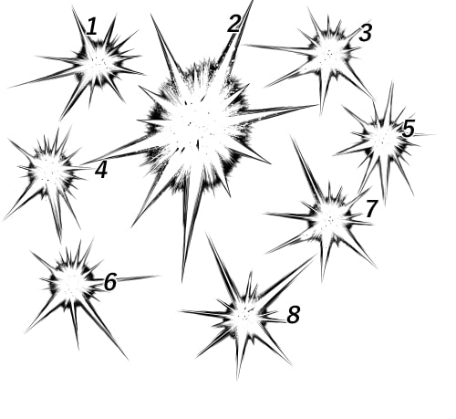 素材をどうぞ『バチバチエフェクトセット3』