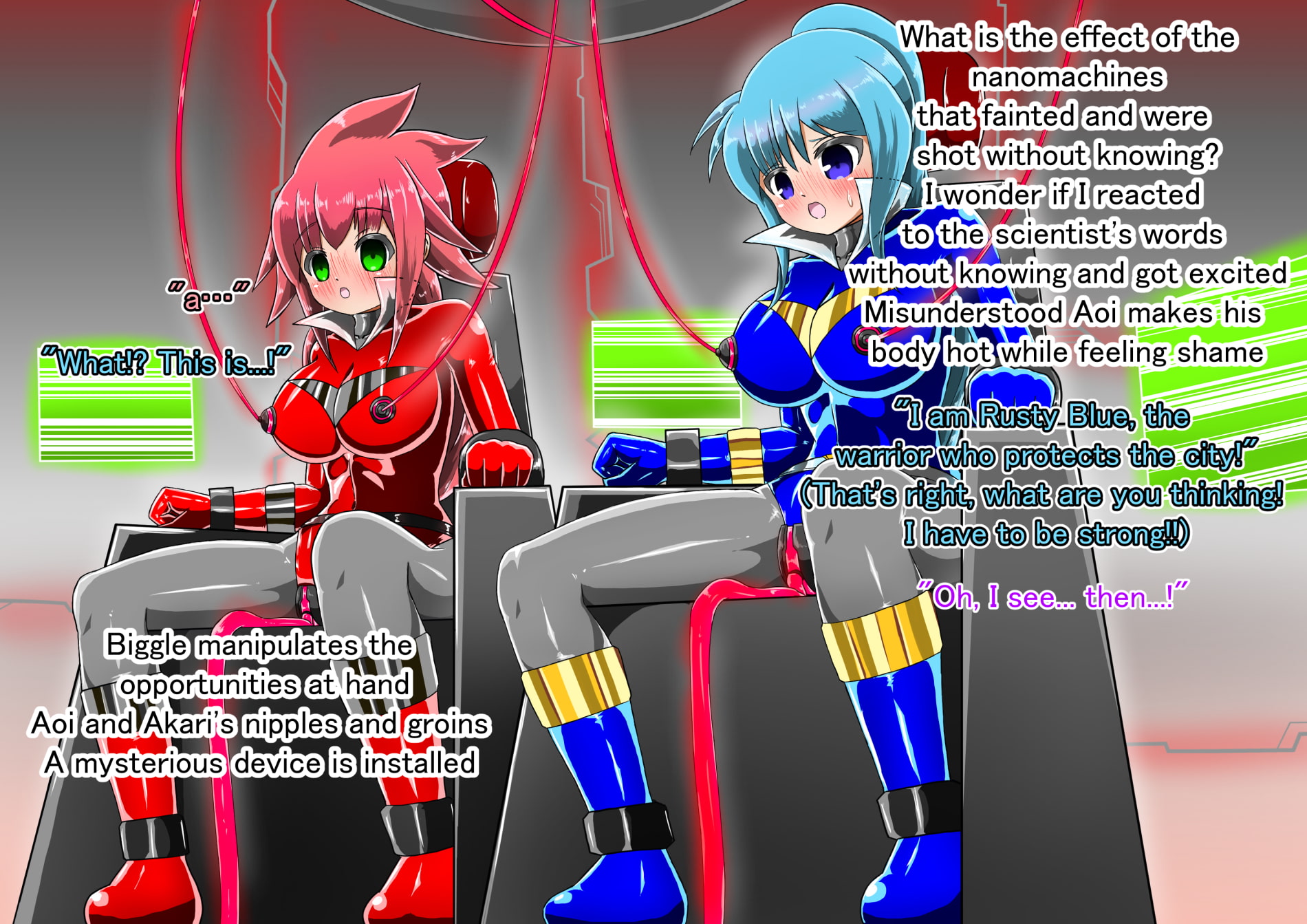 Rusty Blue brainwashed to defeat