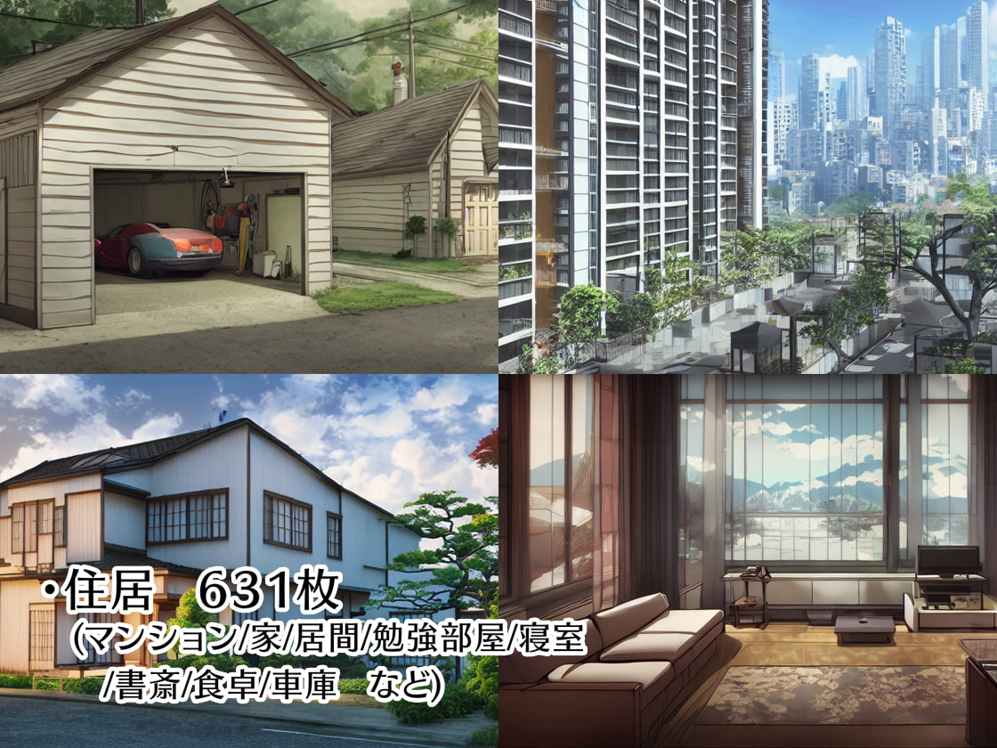著作権フリー背景美術素材集 : BGArt 01 「現代編」