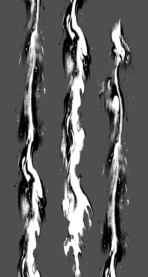 素材をどうぞ『FIRE02モノトーン』